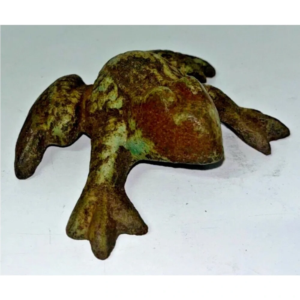 Brass Garden Toad / Frog Decoration